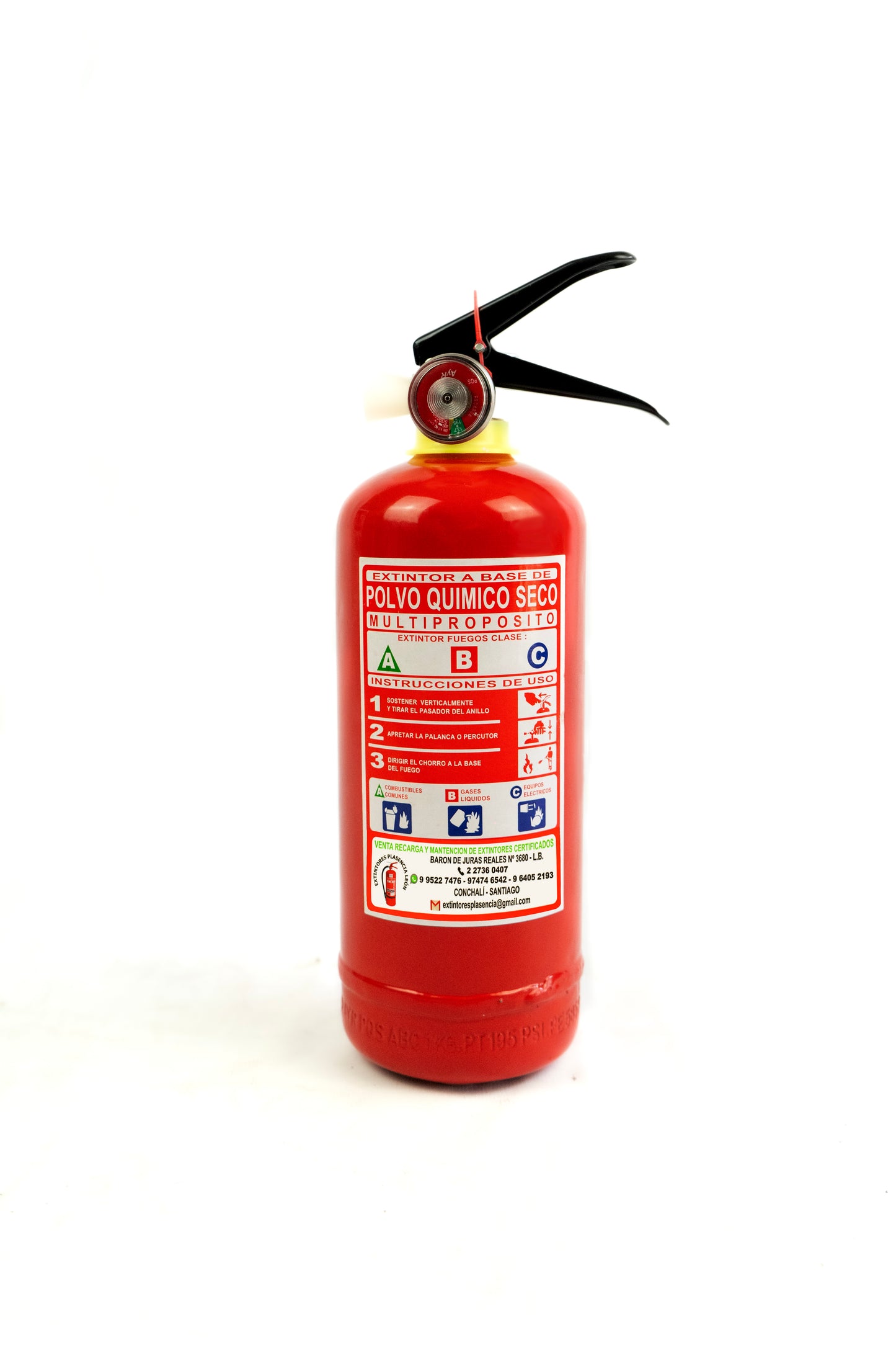 Extintor PQS 1 Kg 75% Multipropósito
